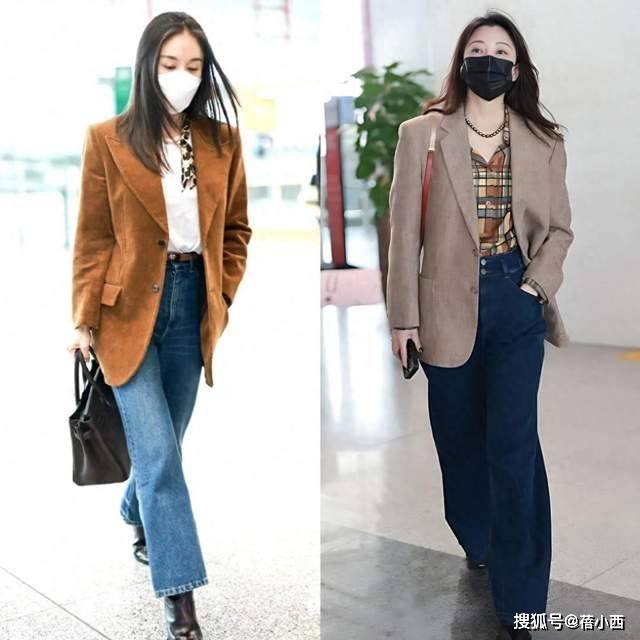 牛仔裤下面不一定配乐福鞋,学殷桃、王子文这样穿,时尚好看高级